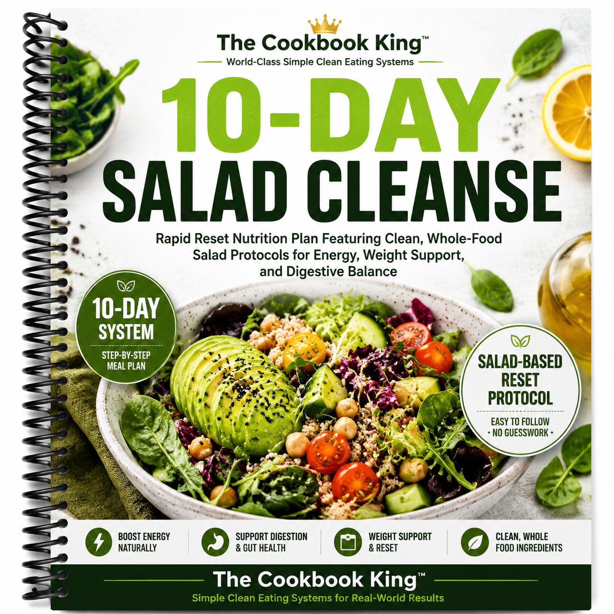 10-Day Salad Cleanse Spiral Bound Cookbook